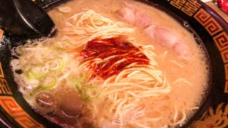 一蘭のラーメン